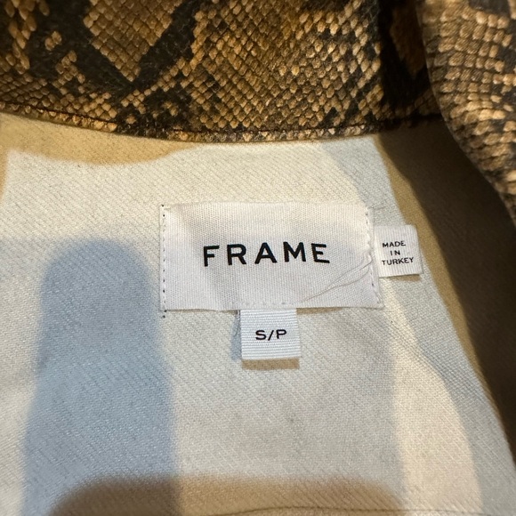 Frame python print Jean jacket - Picture 4 of 4